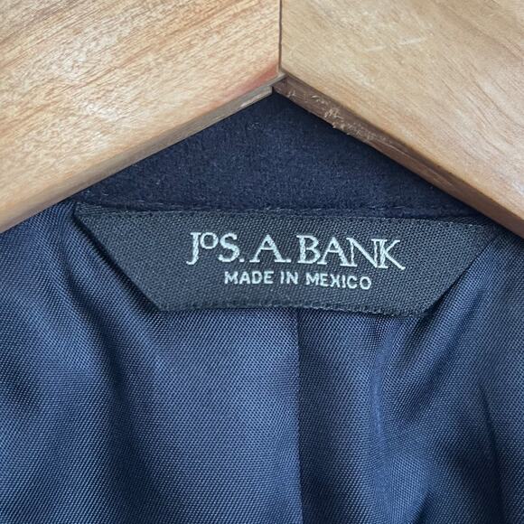 Jos A Bank Gordon Cashmere Mens Blazer Size 41R Black 2 Button Sport Coat Jacket - Picture 7 of 11